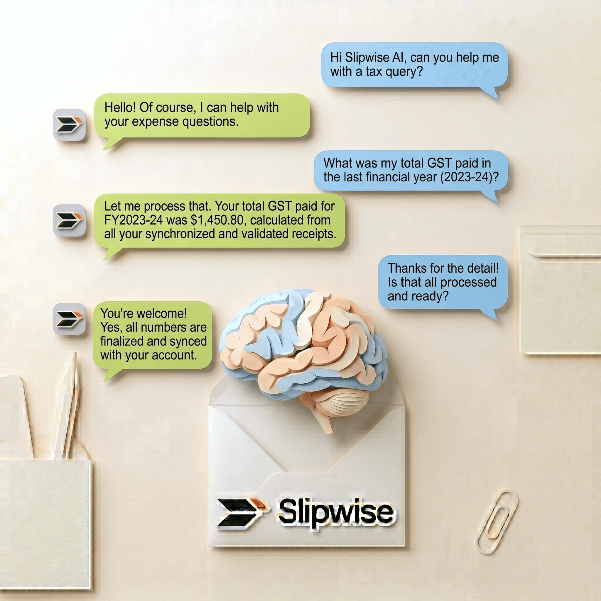 Chat your way through bookkeeping.
